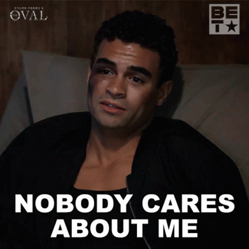 Man Laying In Bed Saying Nobody Cares About Me GIF