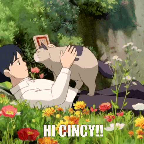 Man Laying In Grass With Cat Saying Hi Cincy GIF