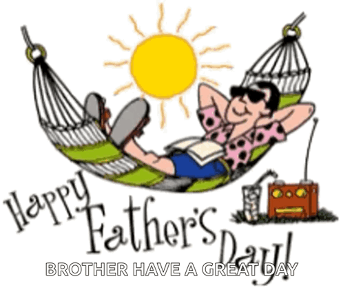 Man Laying In Hammock Happy Father's Day GIF