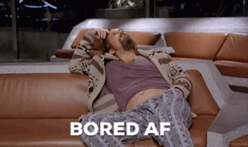 Man Laying On Couch Bored AF GIF