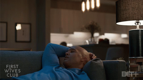 Man Laying on Couch First Wives Club