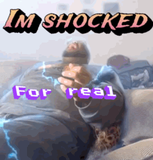 Man Laying On Couch Saying I'm Shocked For Real GIF