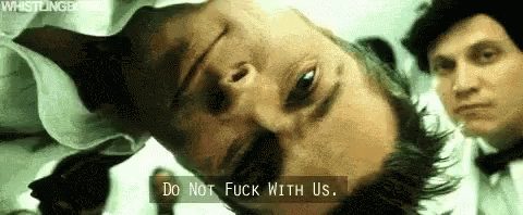 Man Laying On His Back Do Not Fuck With Us GIF