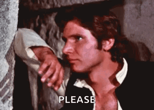 Man Leaning Against Wall Saying Please GIF