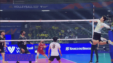 Man Lefty Powerful Spike GIF