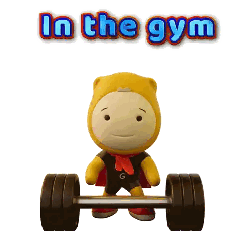 Man Lifting Barbell In The Gym