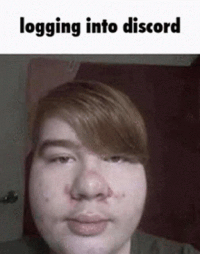 Man Logging Into Discord Server