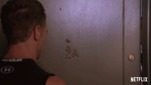 Man Looking at Door 2A