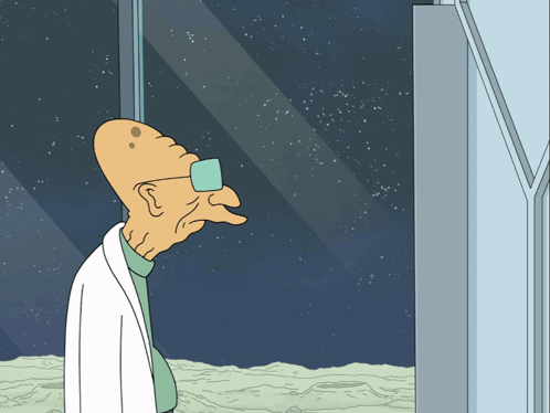 Man Looking At Stars Through Window GIF