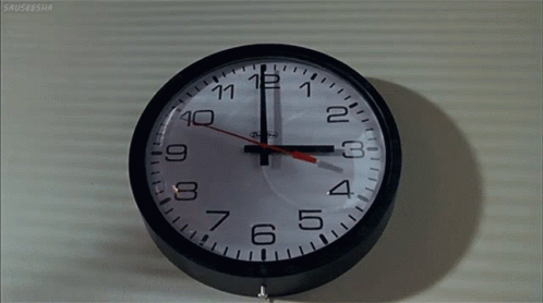 Man Looking At The Clock Ticking GIF