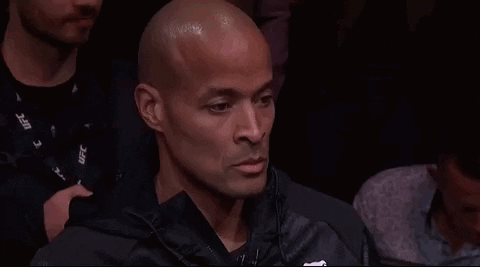 Man Looking Down with UFC Lanyard