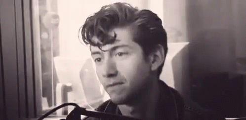 Man Looking Out Window GIF