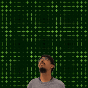 Man Looking Up At Number 12 With Stars GIF