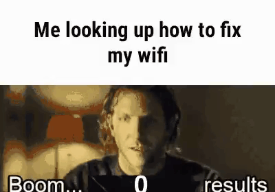 Man Looking Up How to Fix His Wifi and Boom Results