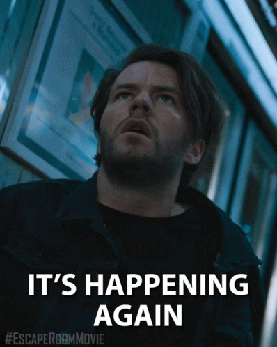 Man Looking Up It's Happening Again