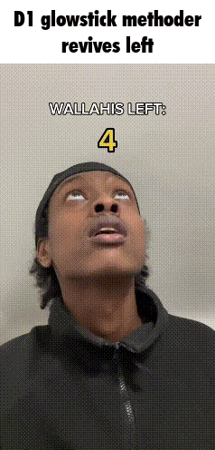 Man Looking Up With D1 Glowstick Methoder Revives Left Wallahi Left 4