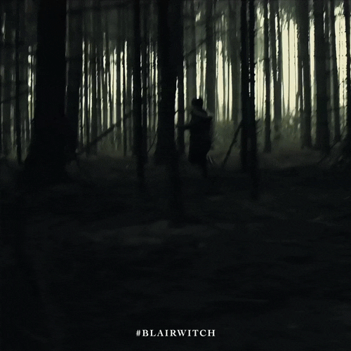 Man Lost In Forest Seen By Wendigo GIF
