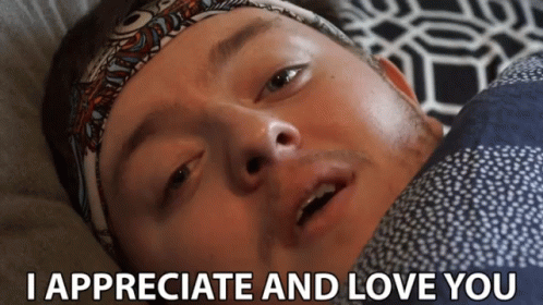 Man Lying Bed Thankful For You GIF