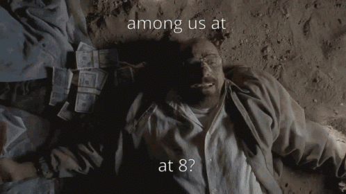 Man Lying Down Among Us At At 8