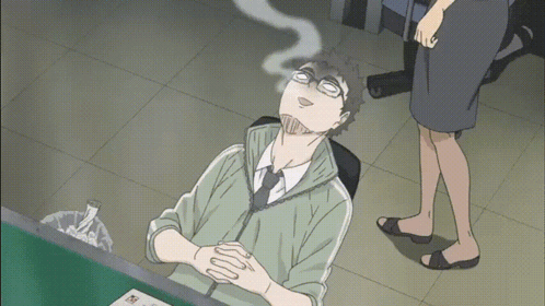 Man Lying Down Smelling Smoke GIF