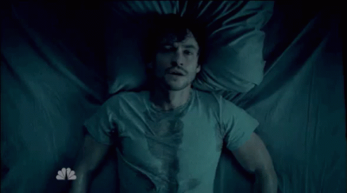 Man Lying In Bed Humidity GIF