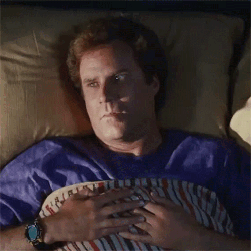 Man Lying in Bed Saying Yeah