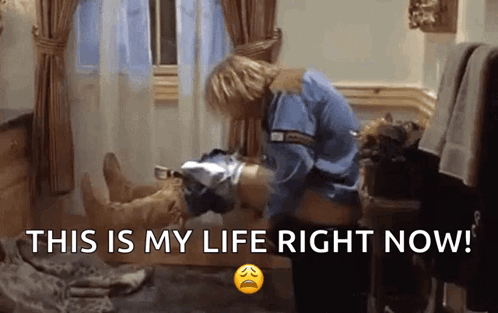 Man Lying on Another's Lap Saying This Is My Life