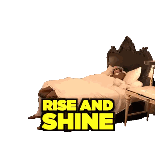 Man Lying on Bed Rise and Shine