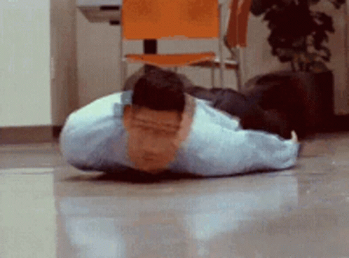 Man Lying on Floor