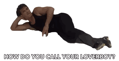 Man Lying on Floor Saying How Do You Call Your Loverboy