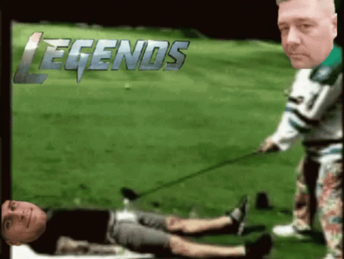 Man Lying On Grass With Golf Club Legends GIF