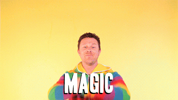Man Magic Rainbow GIF