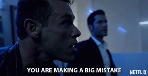 Man Making Big Mistake on Netflix Poster