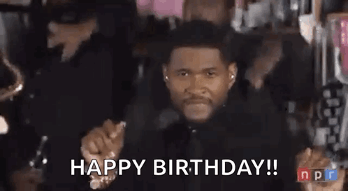 Man Making Face With Hands Saying Happy Birthday GIF