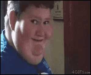 Man Making Funny Face at Camera