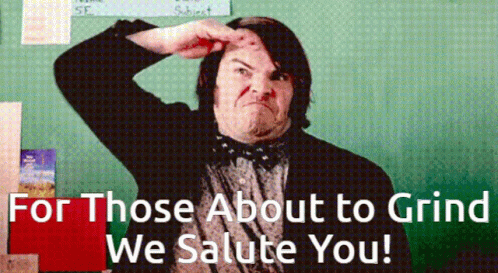 Man Making Funny Face For Those About To Grind We Salute You