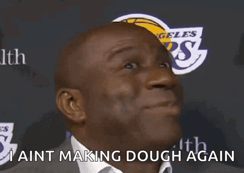 Man Making Funny Face I Aint Making Dough Again
