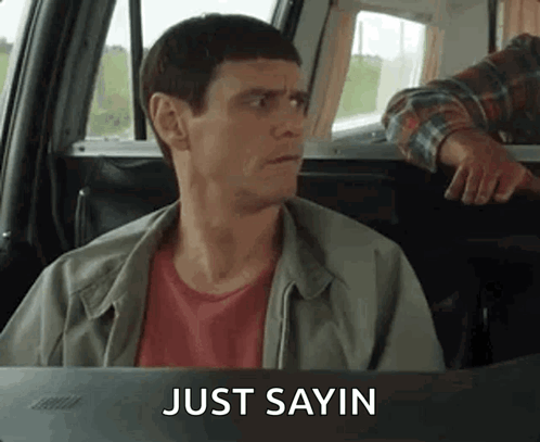 Man Making Funny Face in Car