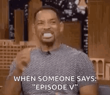 Man Making Funny Face on Show