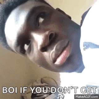 Man Making Funny Face Saying Boi