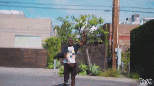 Man Making Funny Face Saying Don't Throw