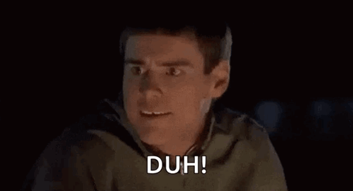 Man Making Funny Face Saying Duh GIF
