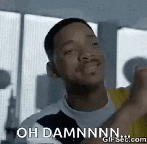 Man Making Funny Face Saying Oh Damn