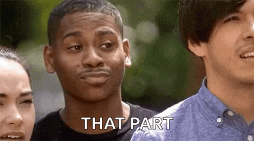 Man Making Funny Face Saying That Part