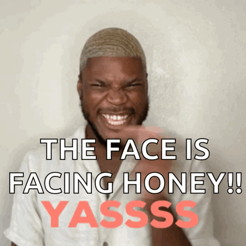 Man Making Funny Face Saying The Face Is Facing Honey