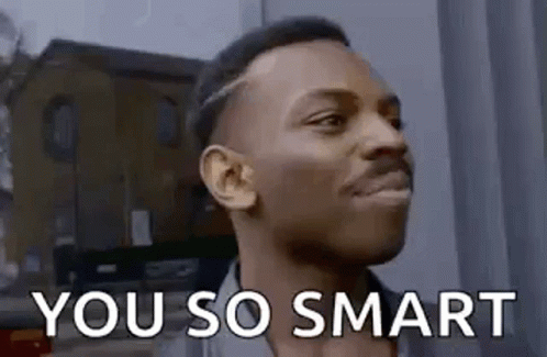 Man Making Funny Face Saying You So Smart
