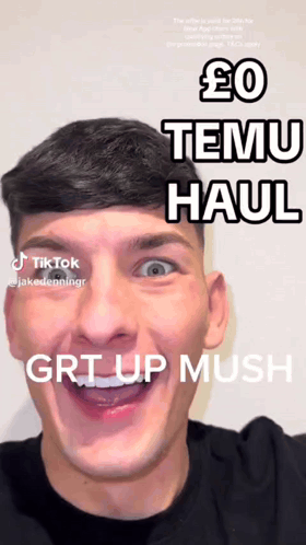 Man Making Funny Face Temu Haul