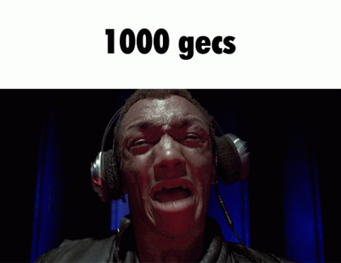 Man Making Funny Face With 1000 Gecs