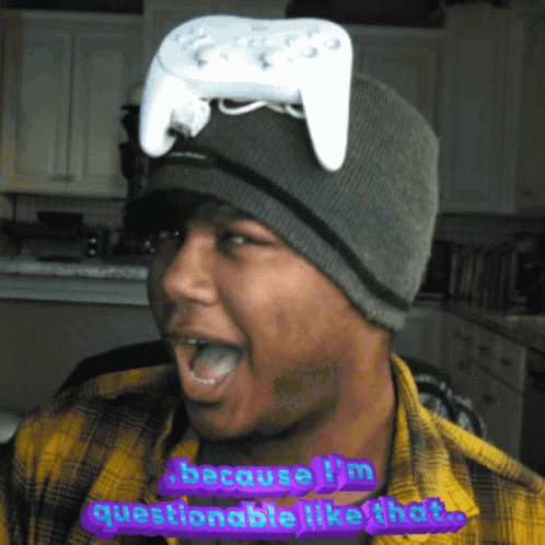 Man Making Funny Face With Bet Logo GIF