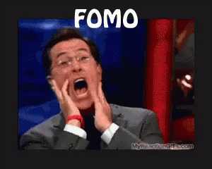 Man Making Funny Face With FOMO